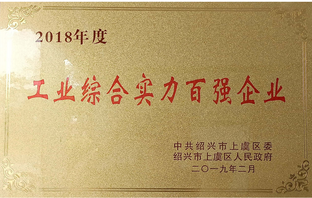 工业综合实力百强企业-2018年度