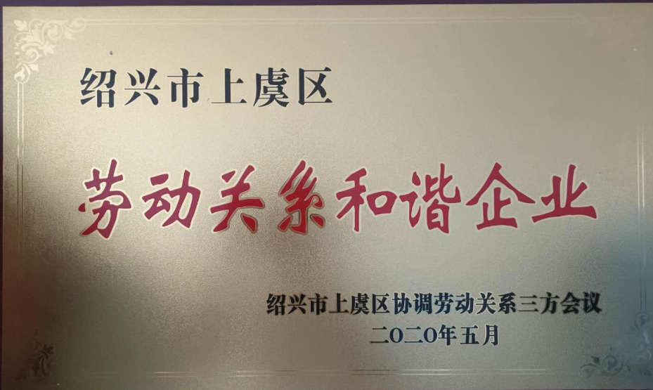 劳动关系和谐企业-2020